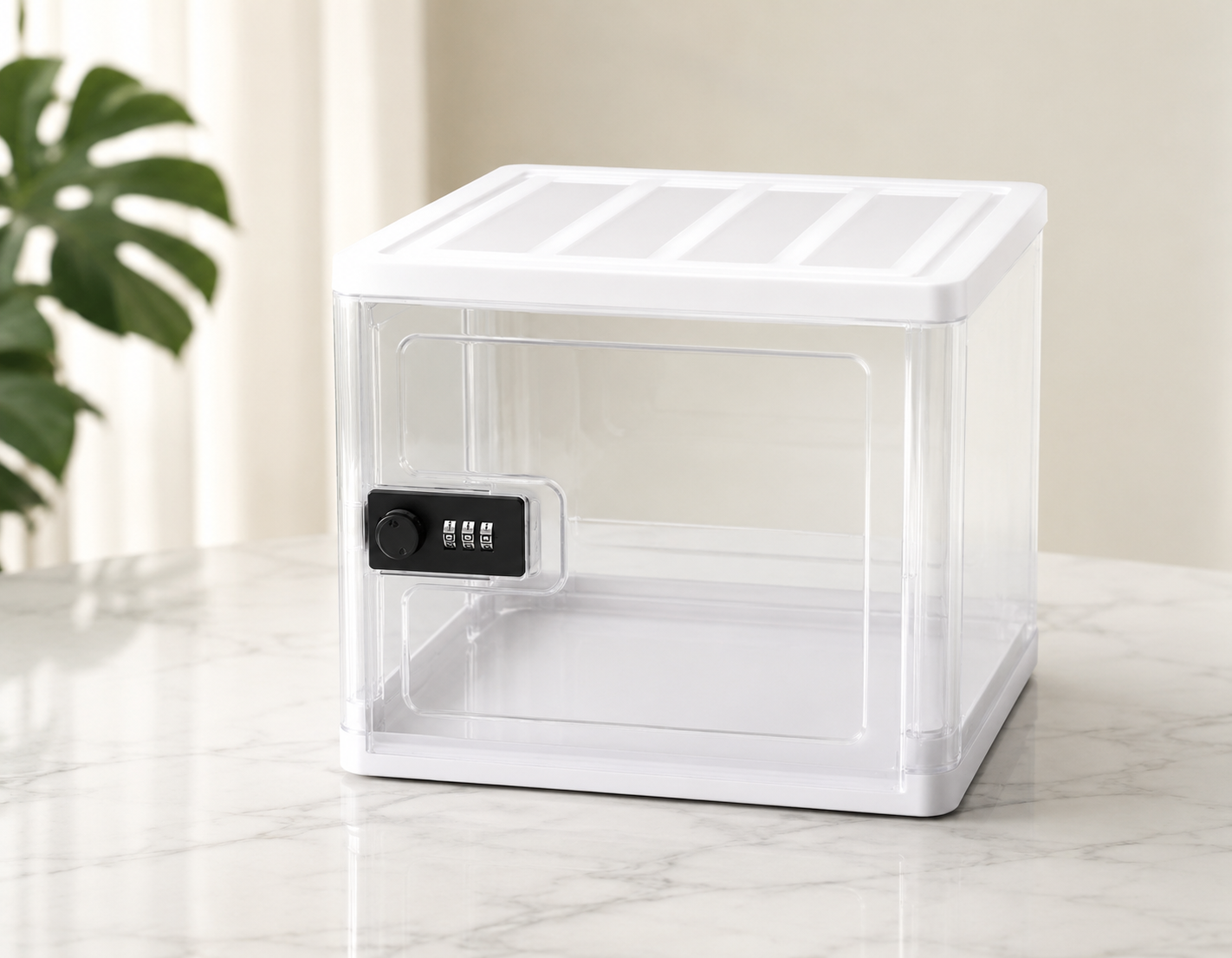 Boîte à verrou transparente